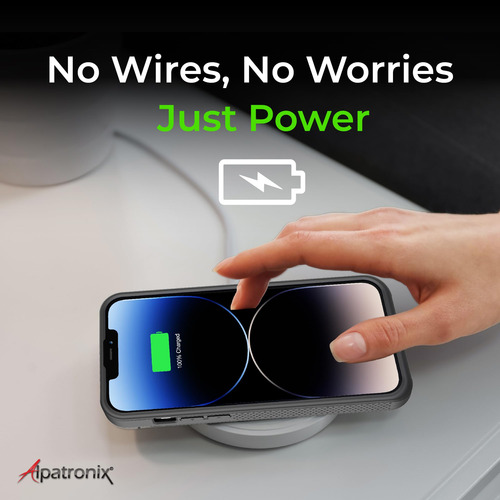 Funda De Batería Alpatronix Para iPhone 16 Pro Max 15w Negra