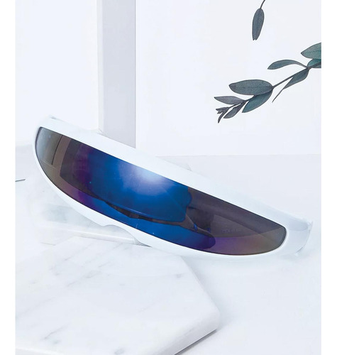 Gafas De Sol Estilo Futuro, Mxjye-003, 3pzas, Marco Blanco