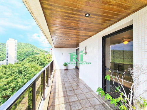 Imagem 7 de 28 de Cobertura De Alto Padrão, Beira Mar, Vista Para O Mar, 4 Quartos, 2 Vagas De Garagem, Área De Lazer, Enseada, Guarujá Sp - Co0246
