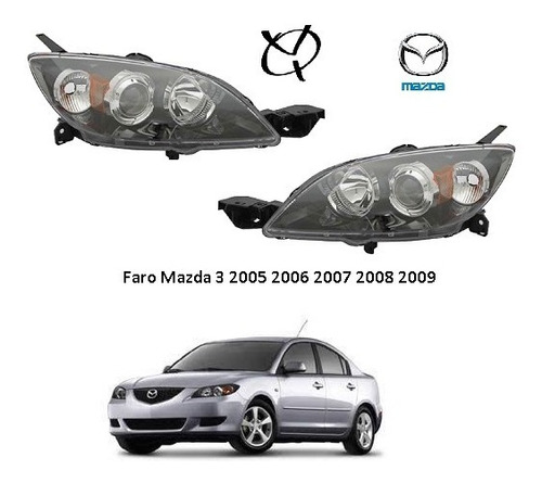 Faro Mazda 3 2005 2006 2007 2008 2009