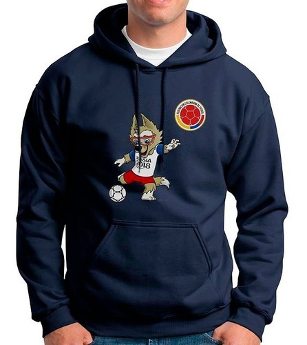 Buzo Hoodie Seleccion Colombia, Mundial De Rusia 03