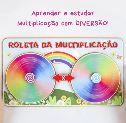 Aprendendo a tabuada de multiplicação de 1 jogando