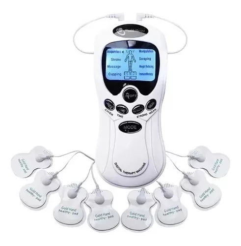 Electroestimulador muscular EMS profesional, máquina de fisioterapia Tens,  masajeador corporal + lápiz de masaje de energía de acupuntura electrónica  - AliExpress