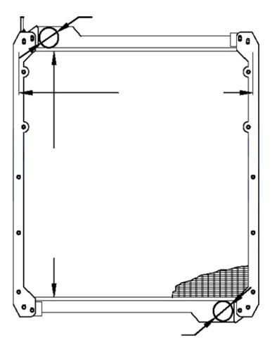 Radiador Facorsa Compatible Case 845  Oem: Mn42213300904c