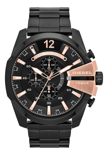 Reloj Para Hombre Diesel Mega Chief/inoxidable Negro