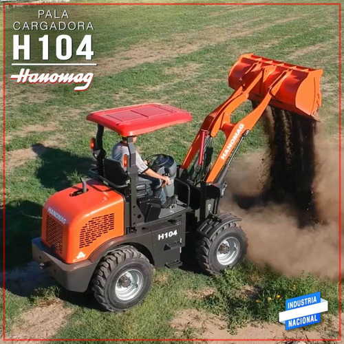 Pala Cargadora Hanomag H104 C/ Cabina Nueva 4x4 Articulada