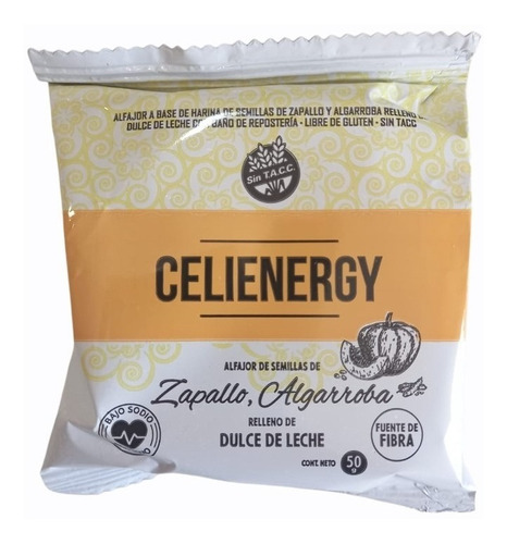 Alfajores Celienergy Negro Har Zapallo, Algarr, D Leche X12