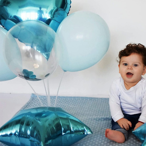 6 Soportes Para Globos Con Centro De Mesa Para Decoración