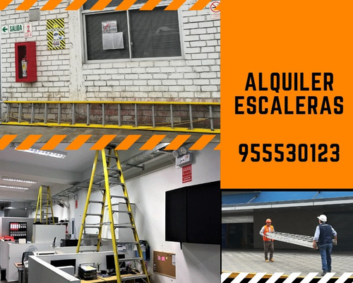 Alquiler Escalera Tijera Telescopica Andamios Ulma Embonable