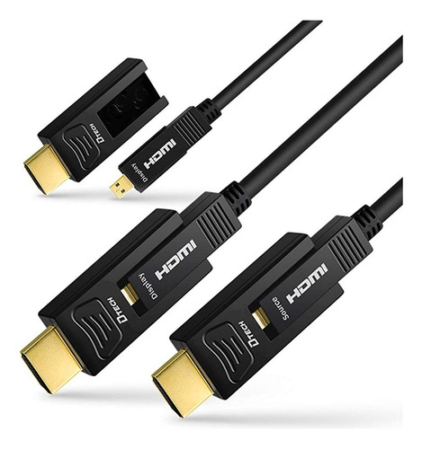 Fiber Optic - Cable Hdmi 4k A 60 Hz, 18 Gbps, Hdr, Alt