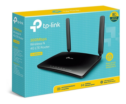 Router 4g Wifi Móvil Sim Card Mr6400 300 Mbps Tp-link *itech