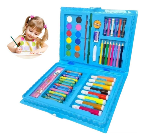 Set Arte 68 Pcs Maleta Lapices De Colores Lapiz Para Pintar