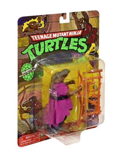 Tmnt Tortugas Ninja Splinter Línea Clásica Figura De 4
