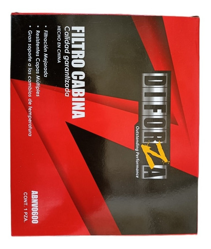 Filtro Polvo Y Polen ( Cabina) 6q0820367 Gol Vento Diforza