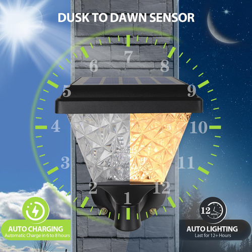 Luces Solares De Pared Exteriores 124 Led Ip65 3 Modos