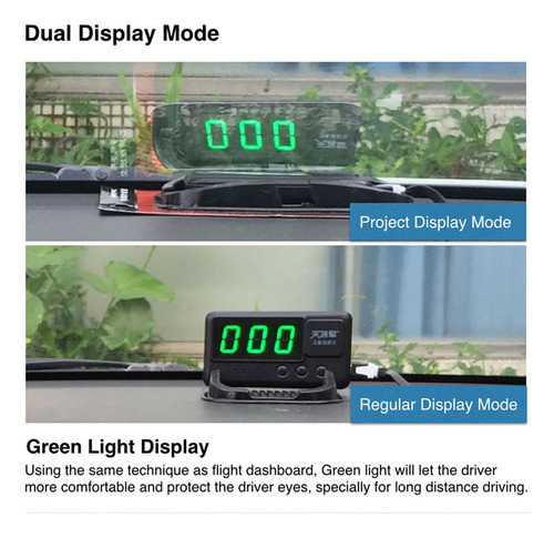 L Velocímetro Gps Digital Universal Hud For Coche Con