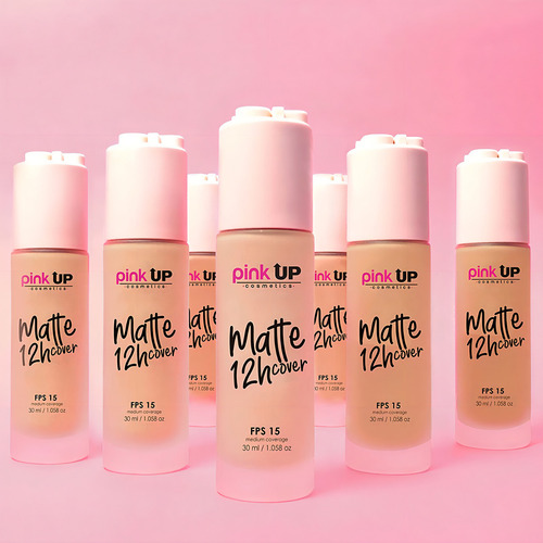 Base De Maquillaje Matte Cover 12 Horas Pink Up 100