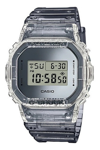 Reloj Casio Skeleton Transparente E-watch Cadw5600sk1cr Color de la correa Gris Color del bisel Gris Color del fondo Gris