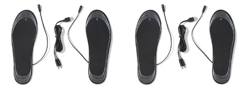4 Plantillas Para Zapatos Con Calefacción Por Usb, Almohadil