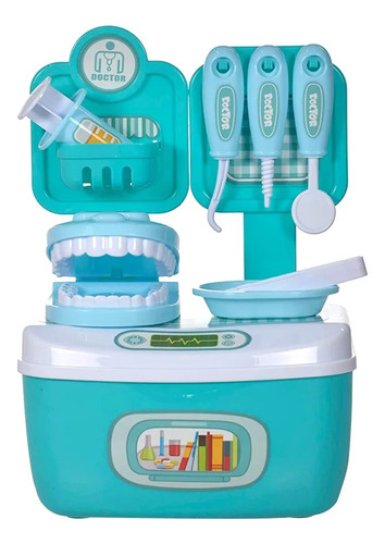 Maleta Set Dentista Juguete Doctor Niños 12 Pzas