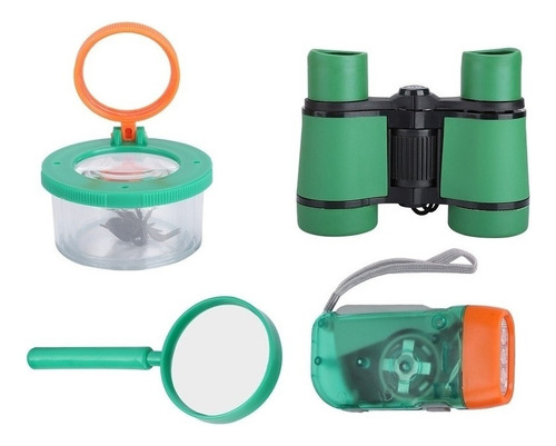 Kit Brinquedos Criança Para Explorar Escoteiro Acampar