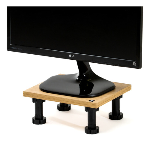 Tarima Pedestal Elevador Monitor Tv Base Soporte Std345