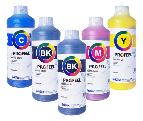 Kit 5l Profeel Pigmentada E0019 Ecotank L3110 L3250 L6490