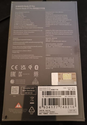 Imagen 2 de 3 de Se Vende Auriculares Xiaomi Buds 3t Pro