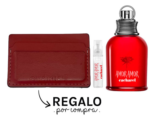 Amor Amor Edt 30 Ml + Tarjetero + Edt 1.2 Ml