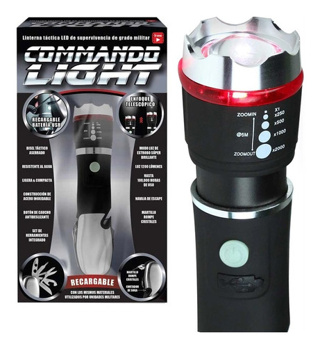 Commando Light Linterna Lampara 100% Original Innova!