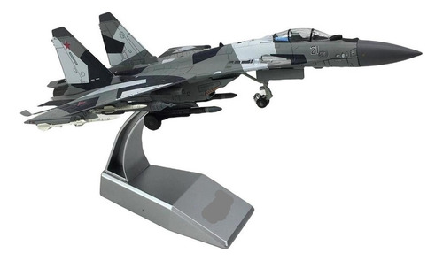 H Caza Ruso Su-35 Miniatura 1/100 Con Soporte