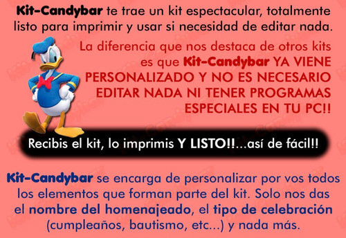 Kit Candybar Imprimible La Casa De Mickey - No Edites Más!!