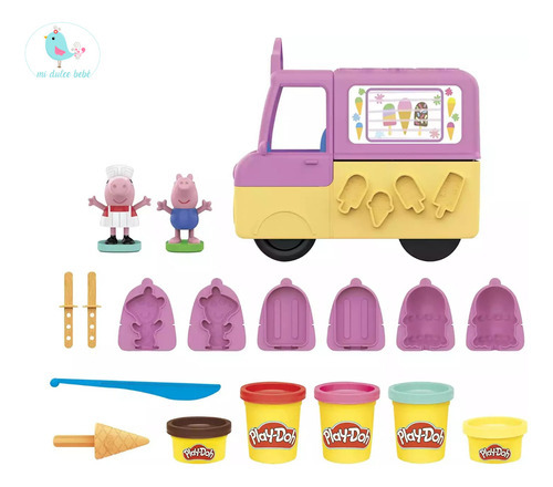 Play Doh Camion De Helados De Peppa Pig F3597 Set Masas Color Rosa