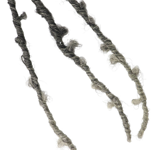 Cabelo Estilo Dread Butterfly Macio Facil De Aplicar E Lavar Cor Preto Com Californiana Cinza T-grey
