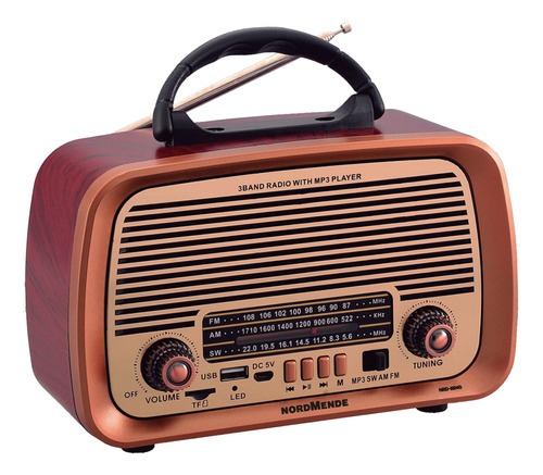 Radio Vintage Nordmende Portatil Am/fm Recargable Nrd-rr40