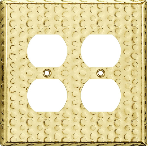 - Placa De Pared De Metal Receptáculo Dúplex, Cubiert...