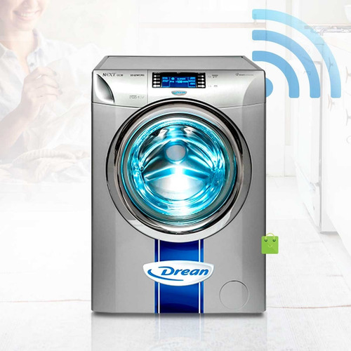 Imagen 1 de 9 de Lavarropas Drean Inverter Wifi 10kg 1200 Rpm Gris 10.12 Wcrg