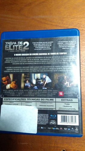 Dvd + Bluray Tropa De Elite 1 E 2 Inimigo Agora É Outro B1