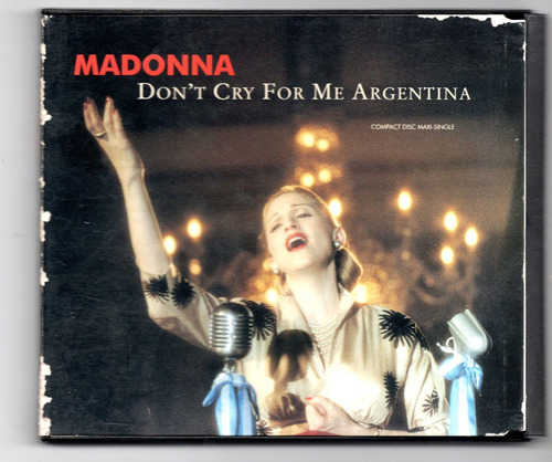 Fo Madonna Cd Single Don't Cry For Me Argentina Ricewithduck