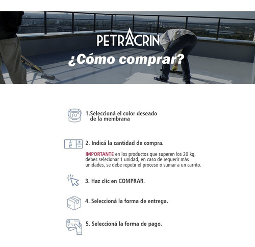 Imagen 7 de 8 de Membrana Liquida Para Techos Profesional 20 Kg Lts Cuotas