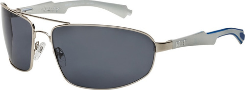 Anteojos Lentes De Sol Reef Navy 246 Polarizados Gafas Color Plateado - Patillas Plata/azul - Cristal Negro Polarizado (012)
