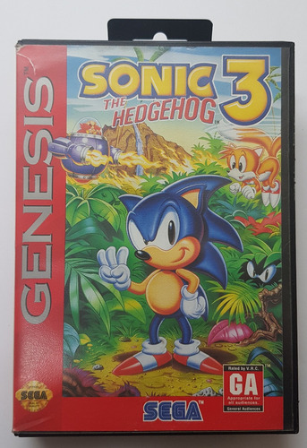 Sonic 3 Genesis Completo Original Americano Faço $670