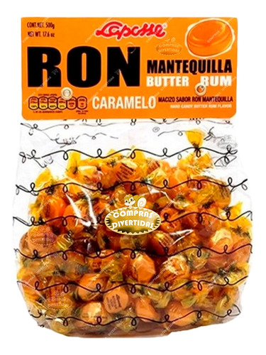 Caramelo R O N  Mantequilla Laposse Cont. 500g Snacks