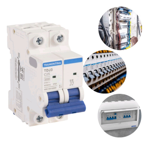 Disjuntor Bipolar 100 Amperes Tramontina 100a Profissional