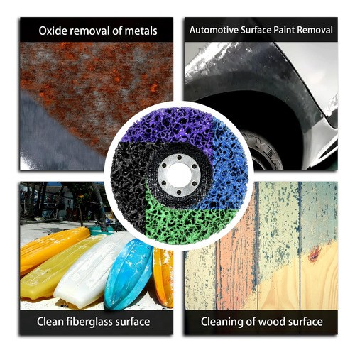 Disco Pulir Removedor Pintura Oxido 115mm Esmeril 6pcs