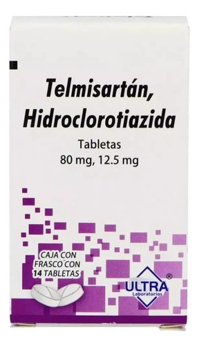 Telmisartán / Hidroclorotiazida 80/12.5mg C/14 Tabs Ultra