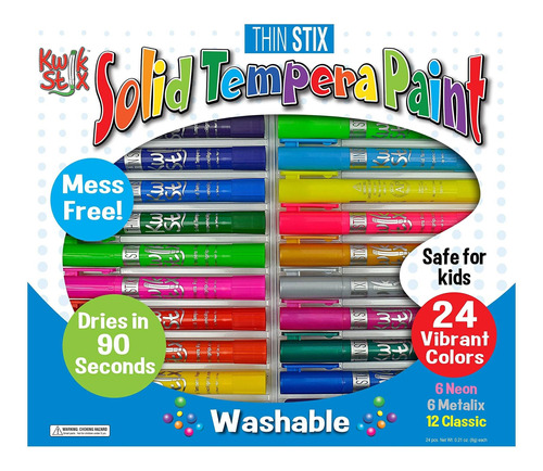 The Pencil Agarre Kwik Stix Solid Tempera Paints Thin 6