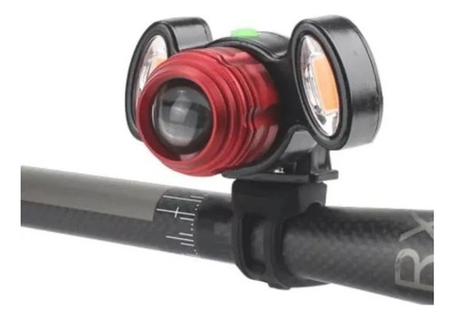 Ecooda Luces Para Bicicletas Portátil Luz Led Para Bicicleta Recargables Por Usb , Lamparas Para Bicicleta Color Azul Con Zoom Y Función Impermeable