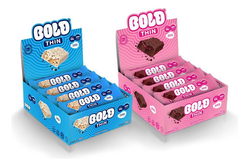 Bold Thin 2 Sabores - Trufa De Morango + Cookies & Cream