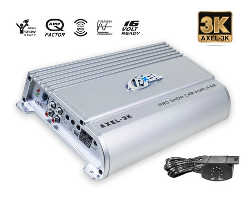 Amplificador Clase D Monoblock 3000w Max Mini Axel Steelpro